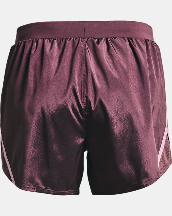 Women's UA Fly-By 2.0 Dobby Shorts, Purple, pdpMainDesktop image number 6